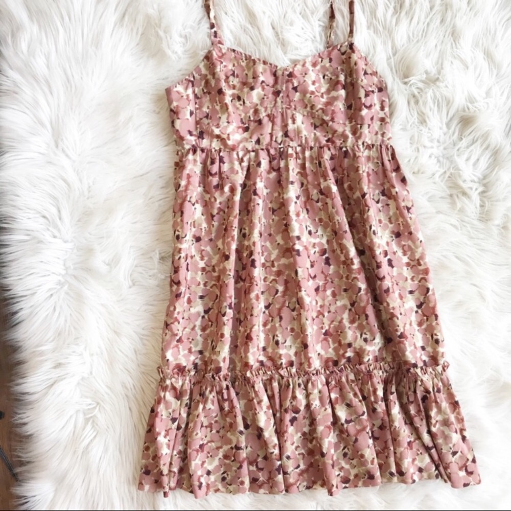 Fossil Ruffle Sundress. Medium.